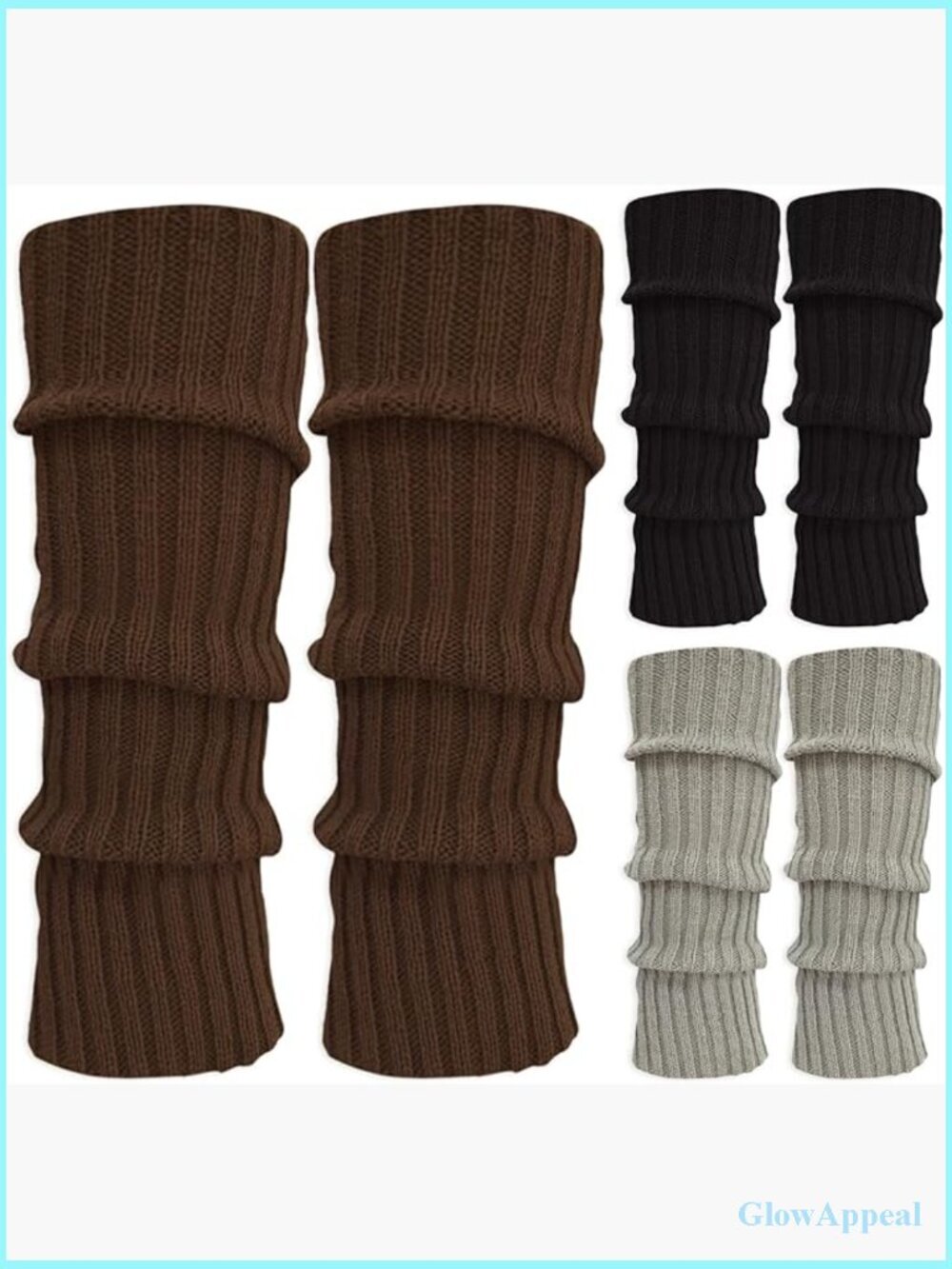 3 Pairs Extra Long Heavy Leg Warmers Costume
